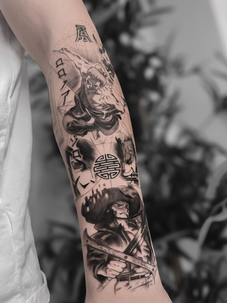 composición tattoo microrealismo