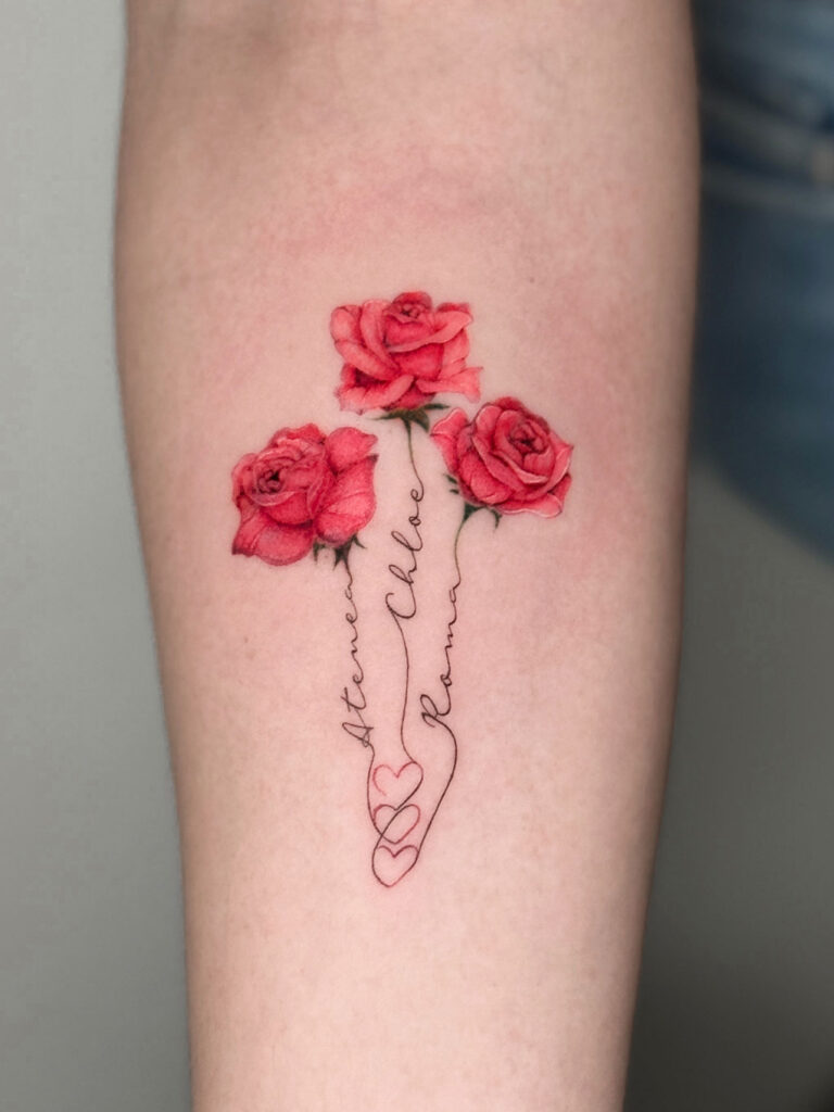 COLOR ROSAS MICROREALISMO COLOR TATUAJEROSAS COLOR TATUAJE
